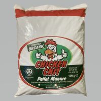 Bag of organic chicken manure fertiliser