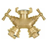Geka Brass Two Way Valve with Taps
