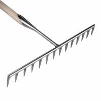 extra wide gravel rake stainless steel