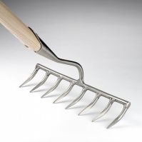8 tine Sneeboer Stainless steel rake 