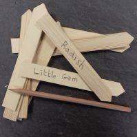 Wooden plant labels