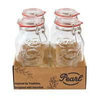 Pearl Clip Top Glass Jars - 1000ml