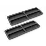pair of silicone moulds for musili bars, with spare parts