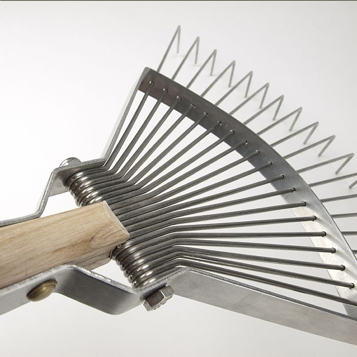 Sneeboer stainless steel leaf rake