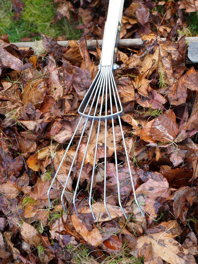 small leaf rake, stainless steel garden tools